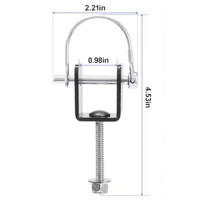 Boat U Bracket for Transom Bolt-On Stability Support for All Boats