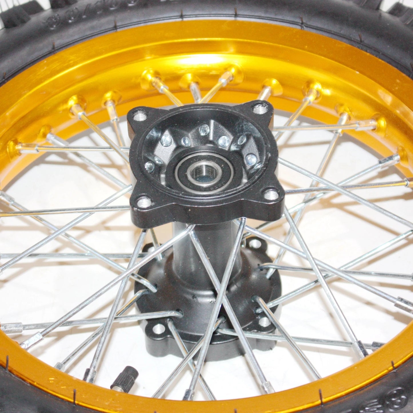 12mm Axle Rear Wheel Rim + Tyre for PIT PRO Dirt Bike