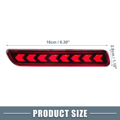 LED Rear Bumper Fog Tail Light Red Lens for Suzuki SX4 (2007-2014)