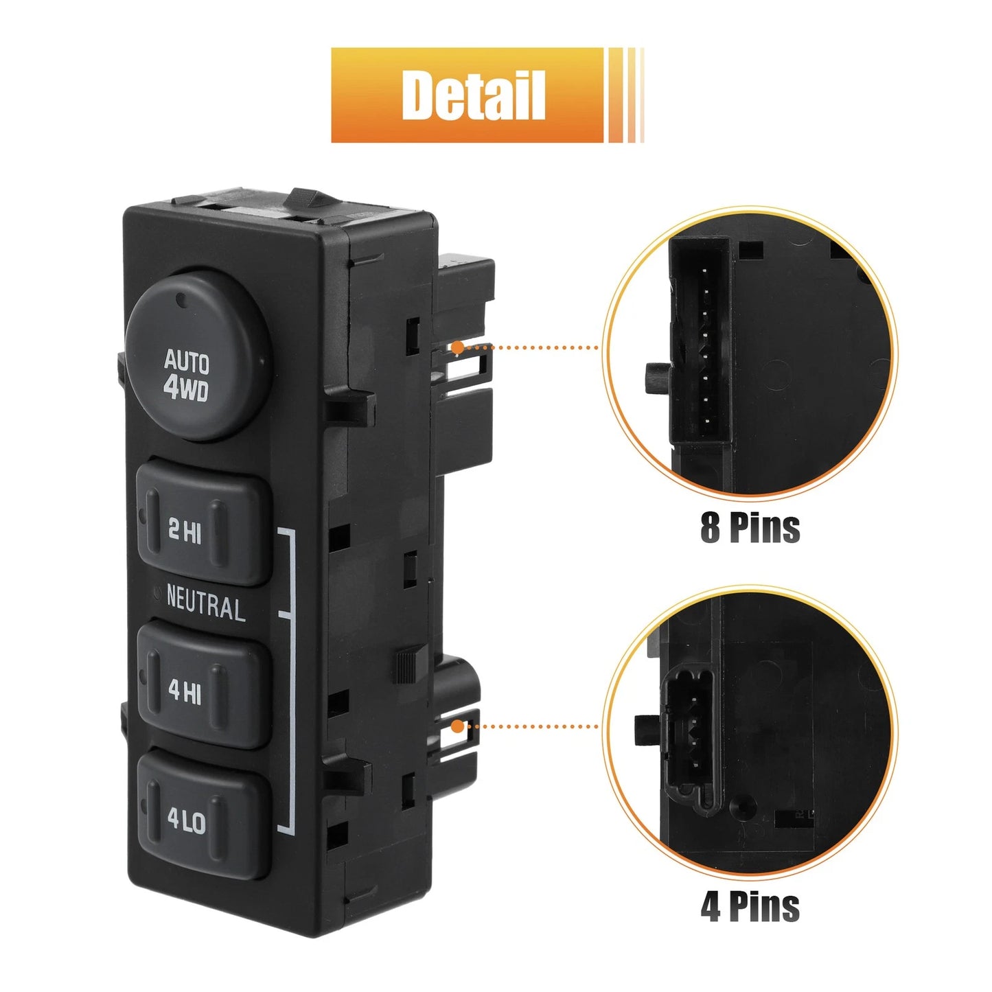 4WD Wheel Drive Selector Switch for GMC Sierra 2500 (1999-2002)