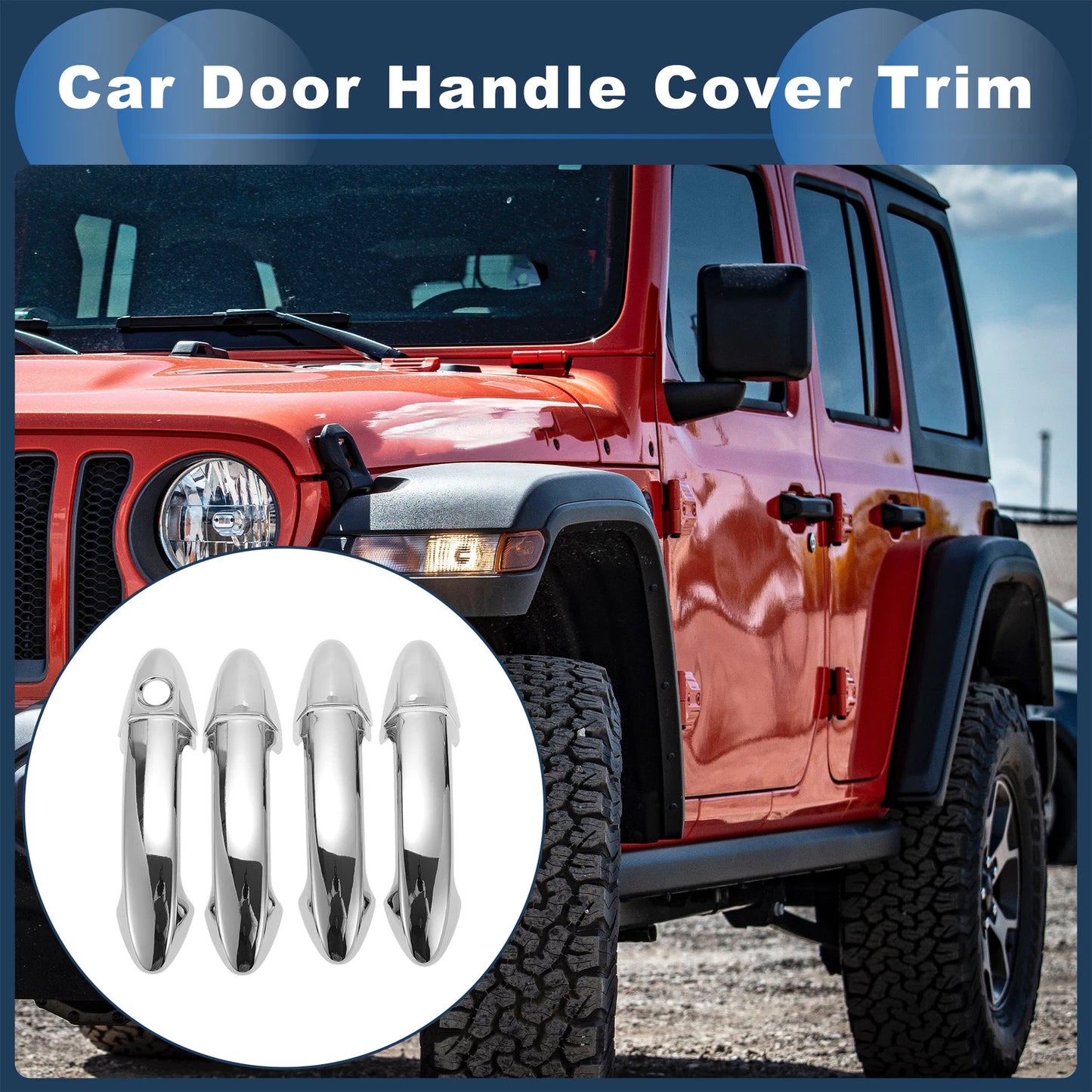 Car Door Handle Cover Trim for Ford Fiesta (2009-2016)