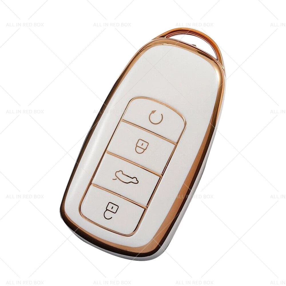 TPU Beige Car Remote Key Fob Case Cover for Chery Omoda 5 (2022-2023)
