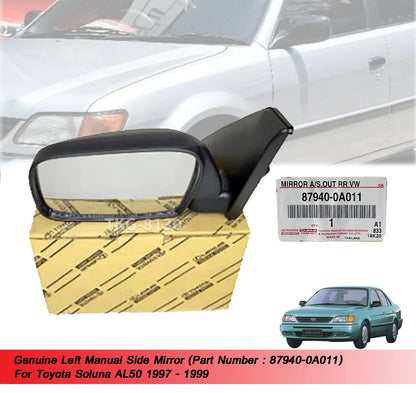 Left Side Manual Mirror for Toyota Soluna AL50 (1997-1999)