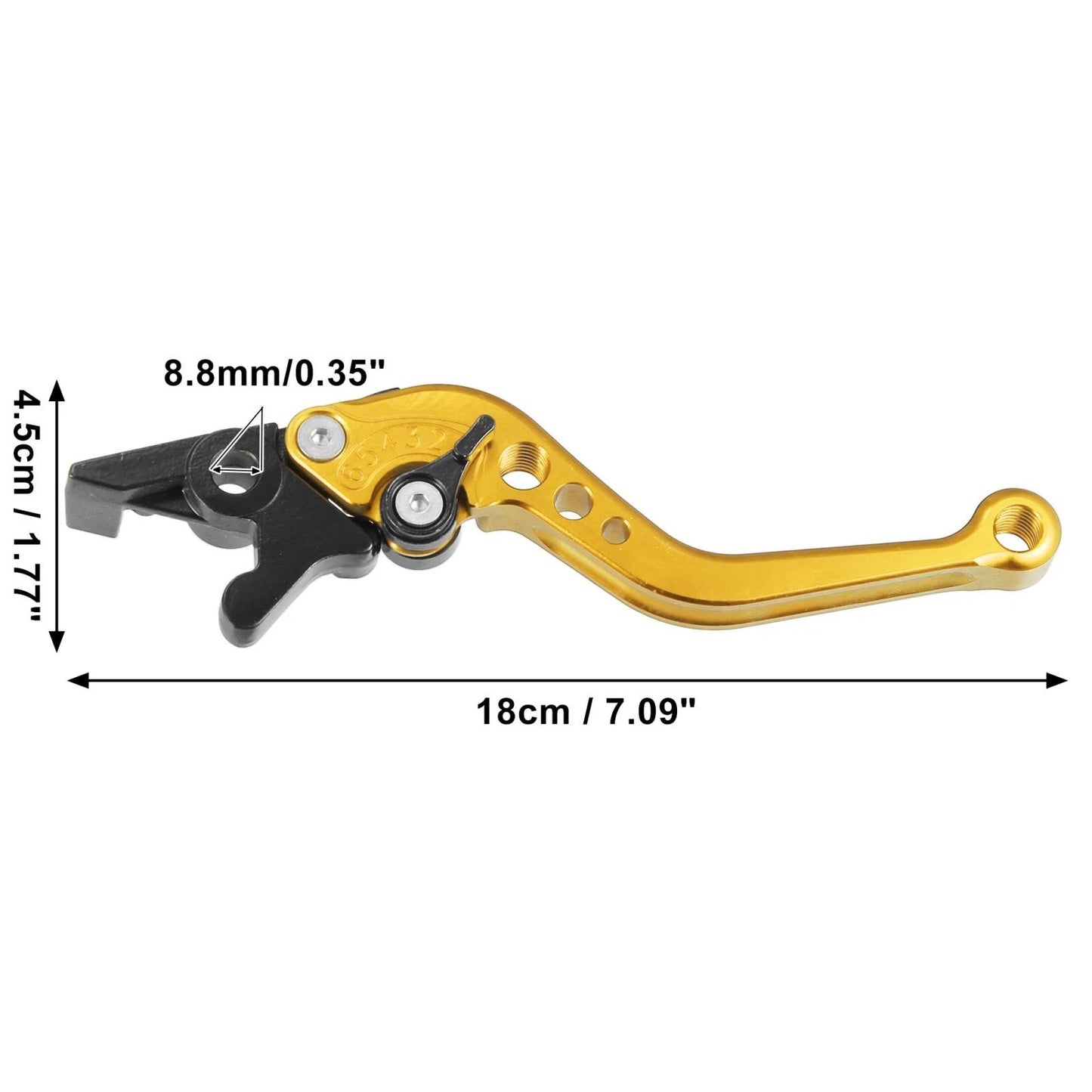 Gold Tone Aluminum Brake Clutch Levers for Honda CBR300R (2016-2019) 1 Pair
