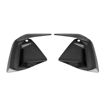 Dry Carbon Fiber Fog Lamp Grill Air Vent Cover for BMW G60 2024-2025