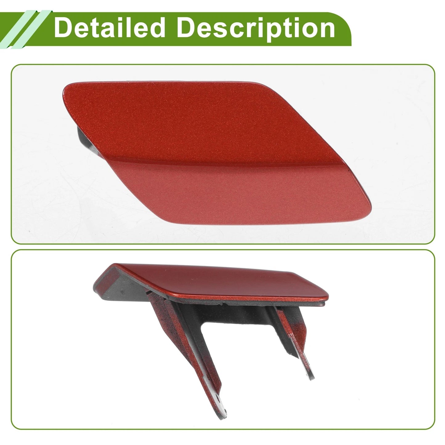 Front Right Washer Nozzle Cover for BMW 320i (2013-2018) Red