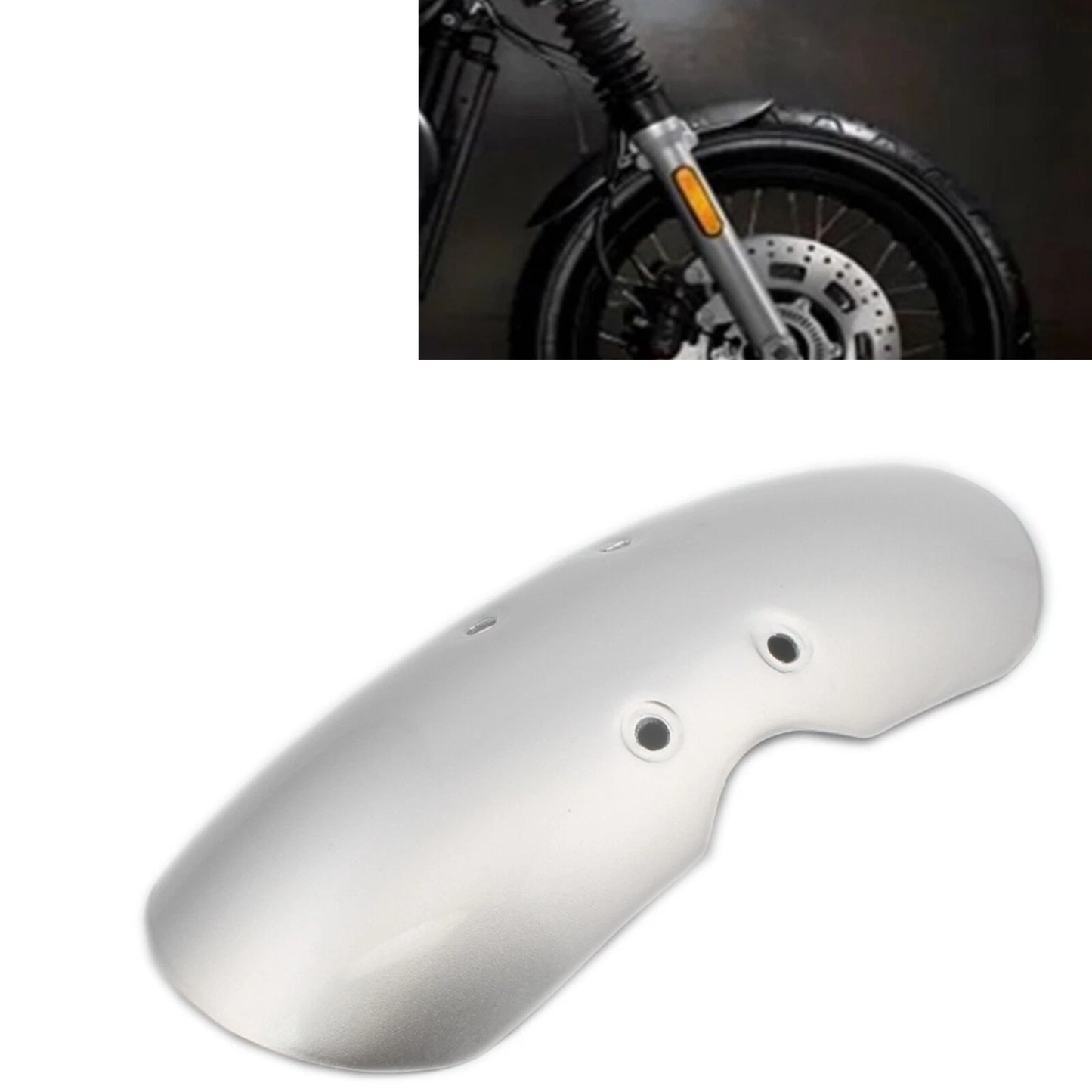 Front Fender Mudguard for Triumph Bonneville Scrambler (2001-2016) Silver