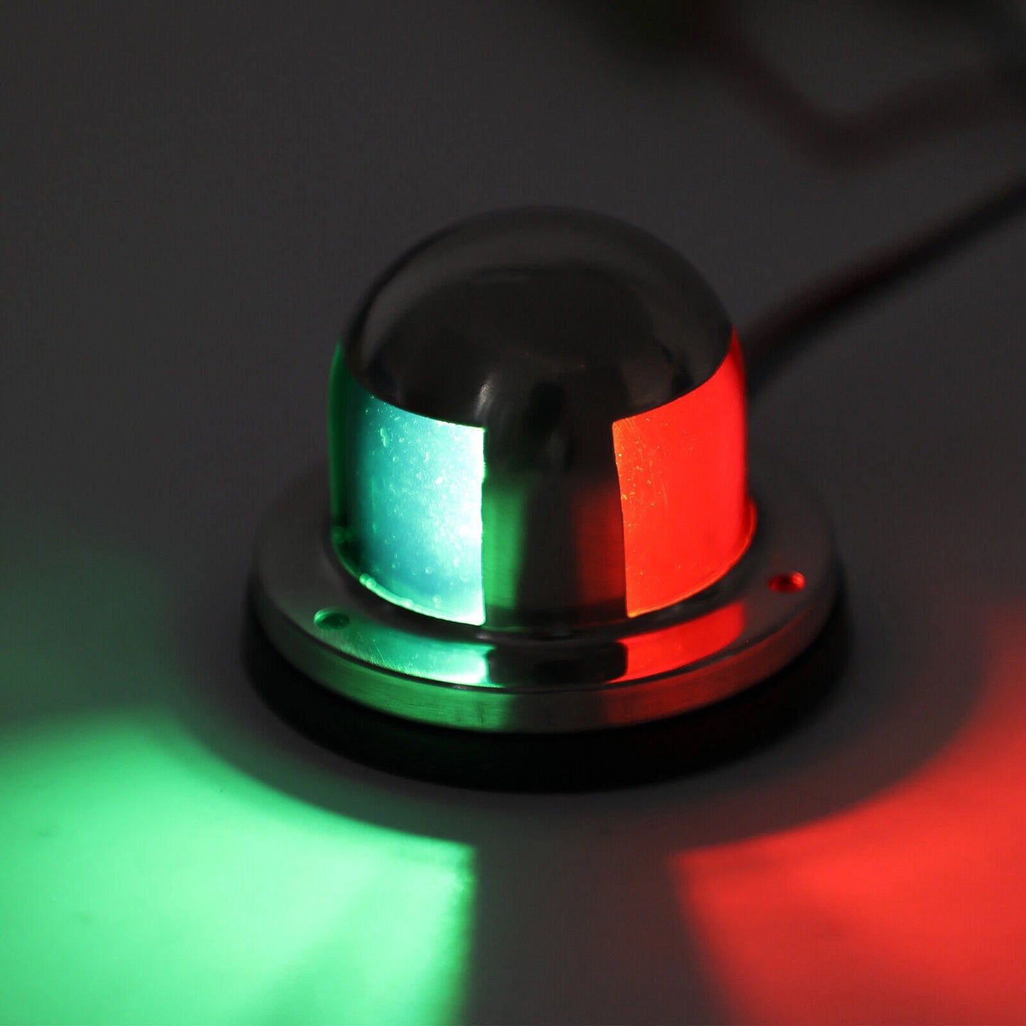 2 x 1 LED Navigation Lights for Boat (12V) Stainless Steel