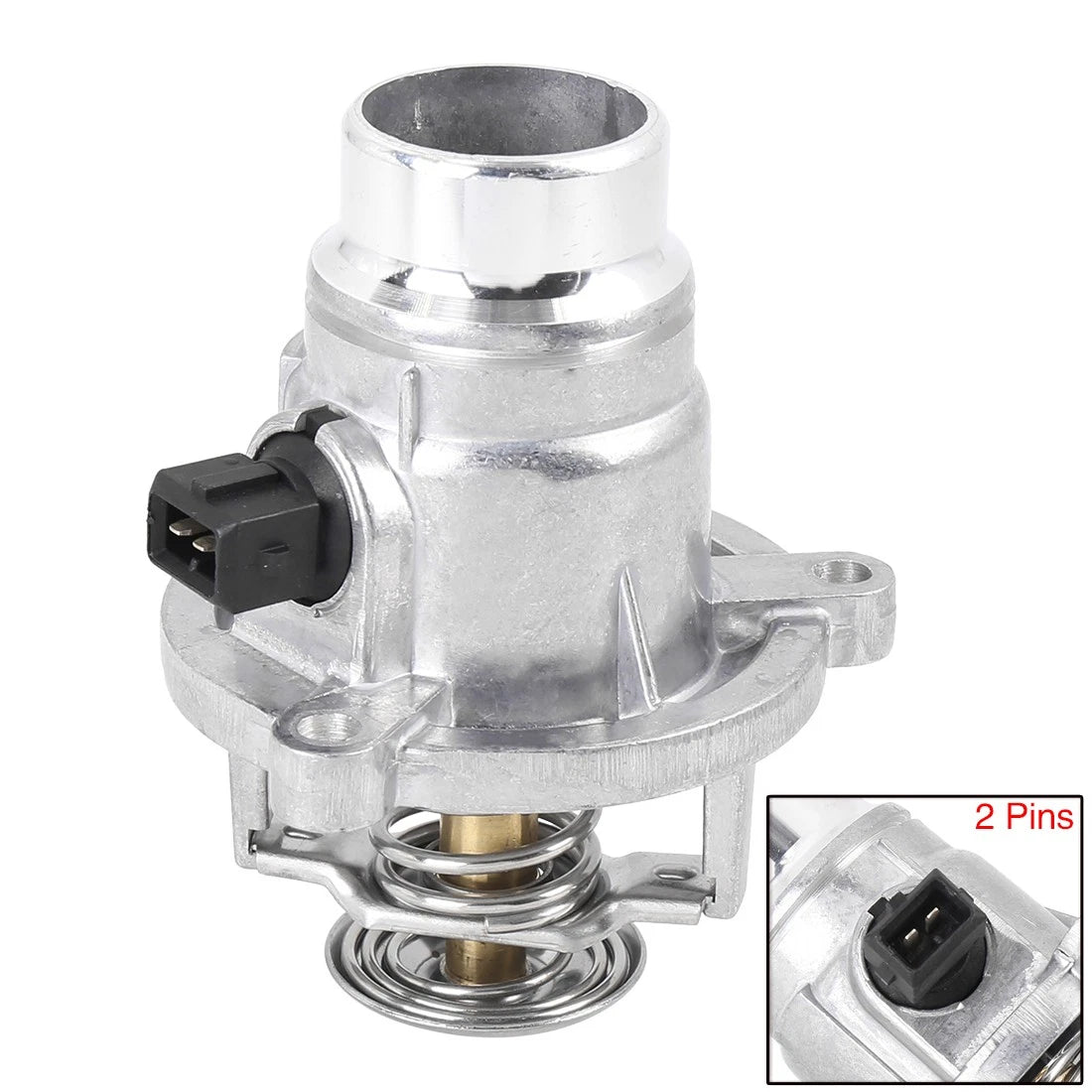 Thermostat Housing for BMW X5 2004-2006, 100℃, 2 x 11537586885, 11537502779