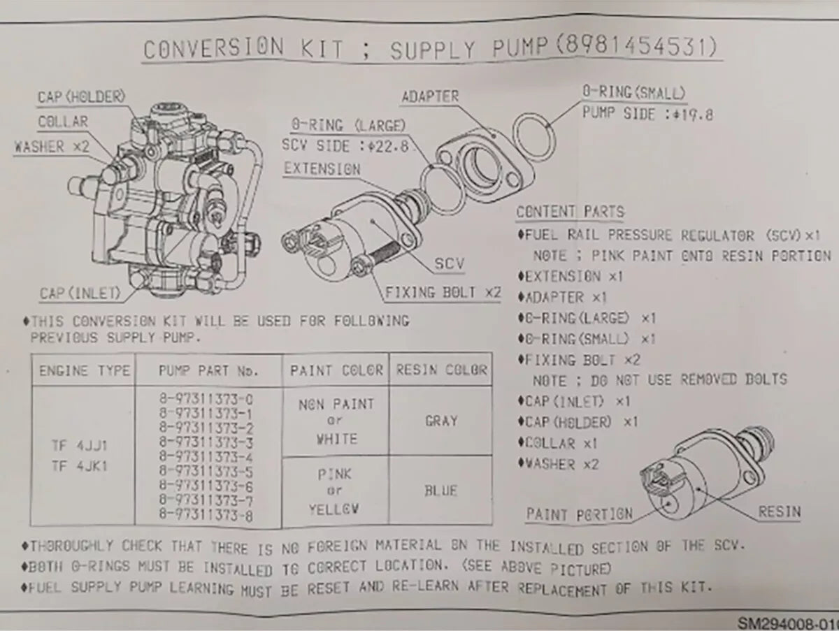 Suction Control Valve for Isuzu Dmax 4JK1 4JJ1 (2007-2015)