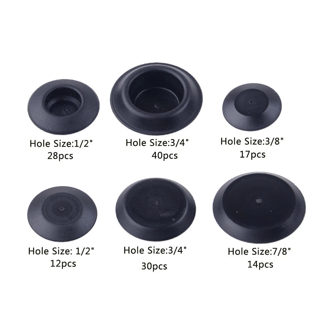 141pc Mixed Plastic Flush Mount Hole Plugs for Car Body Sheet