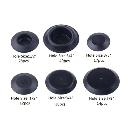 141pc Mixed Plastic Flush Mount Hole Plugs for Car Body Sheet