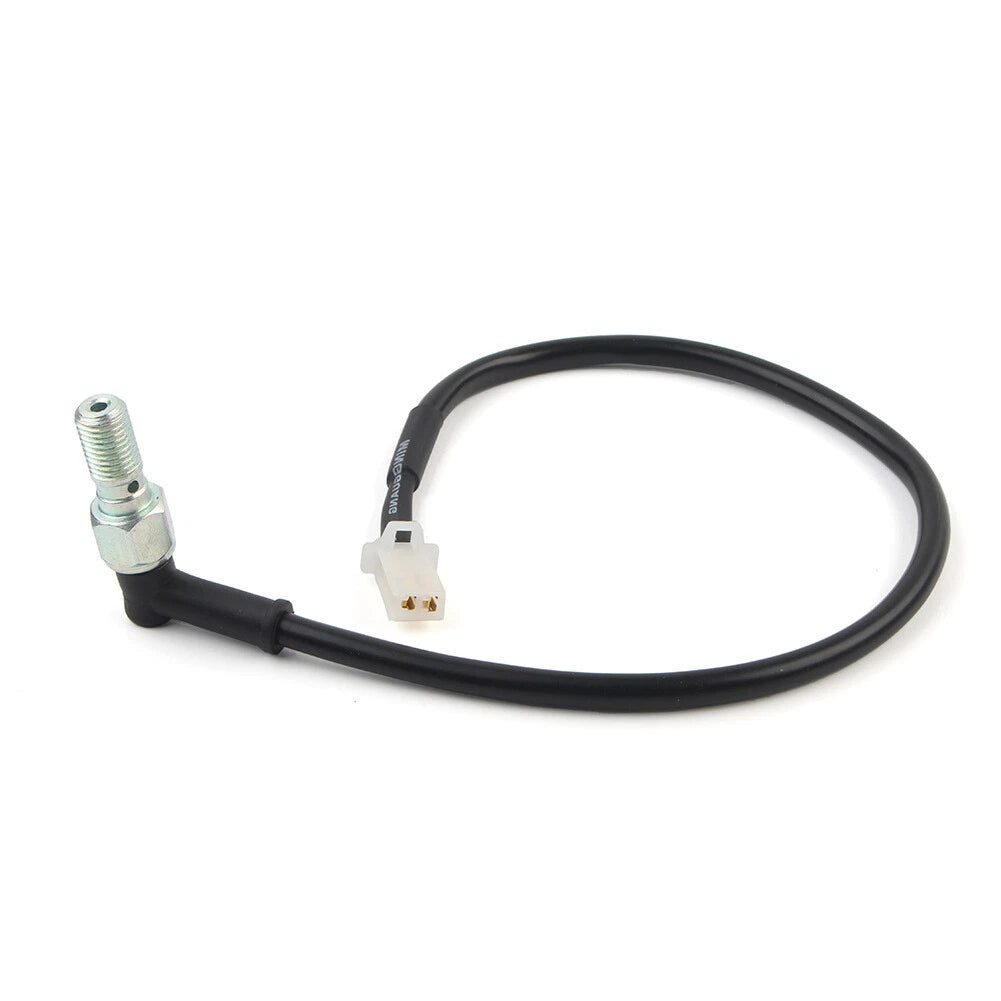 Motorcycle Hydraulic Brake Light Switch Bolt M10 for ATV - Black