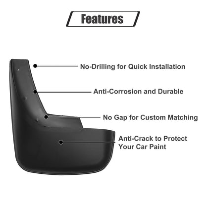 Mud Flaps Splash Guards for Toyota Camry (2018-2023) - Front & Rear Set
