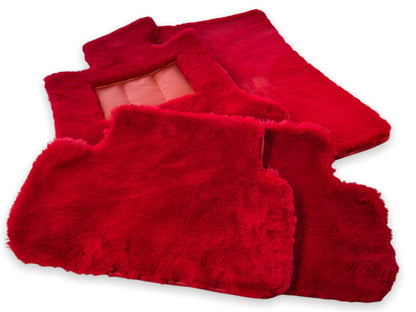 Red Sheepskin Floor Mats for Rolls Royce Dawn (2016-2019)