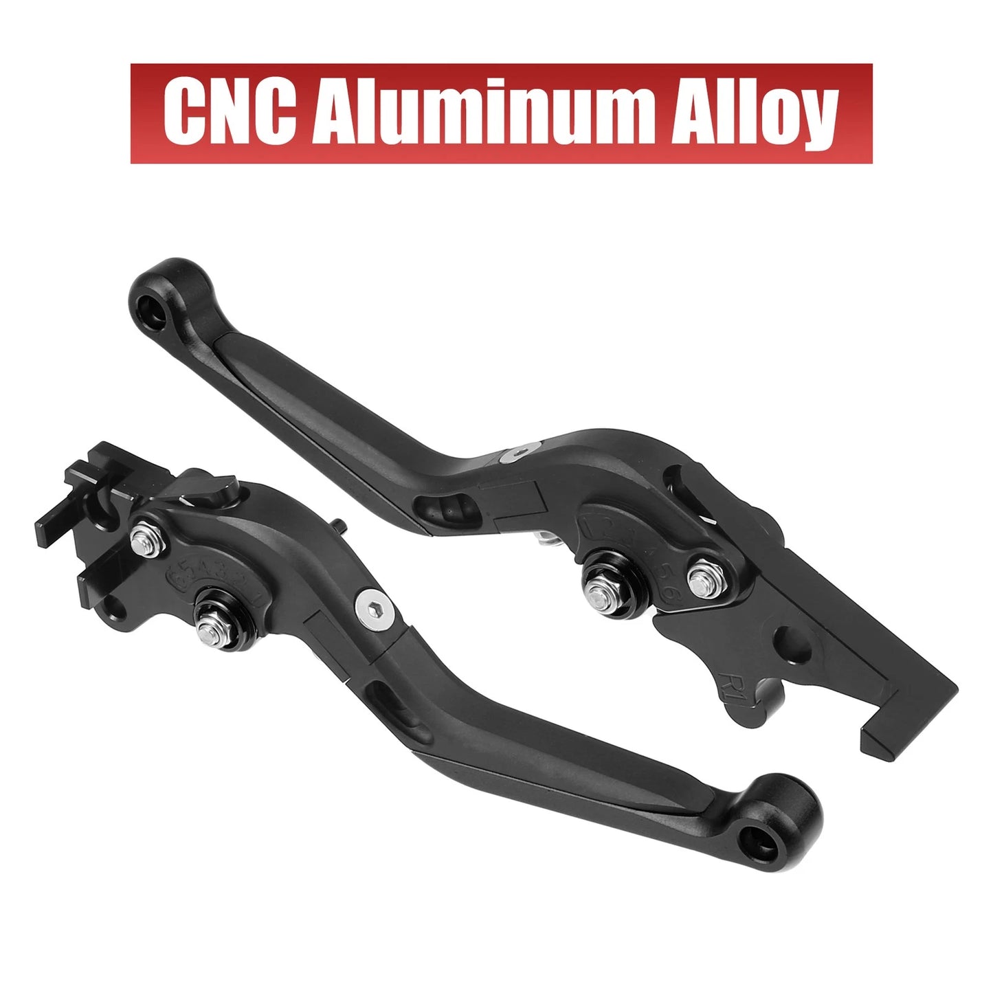 Motorcycle Brake Clutch Levers 1 Pair Folding for Honda PCX125 (2021) Black