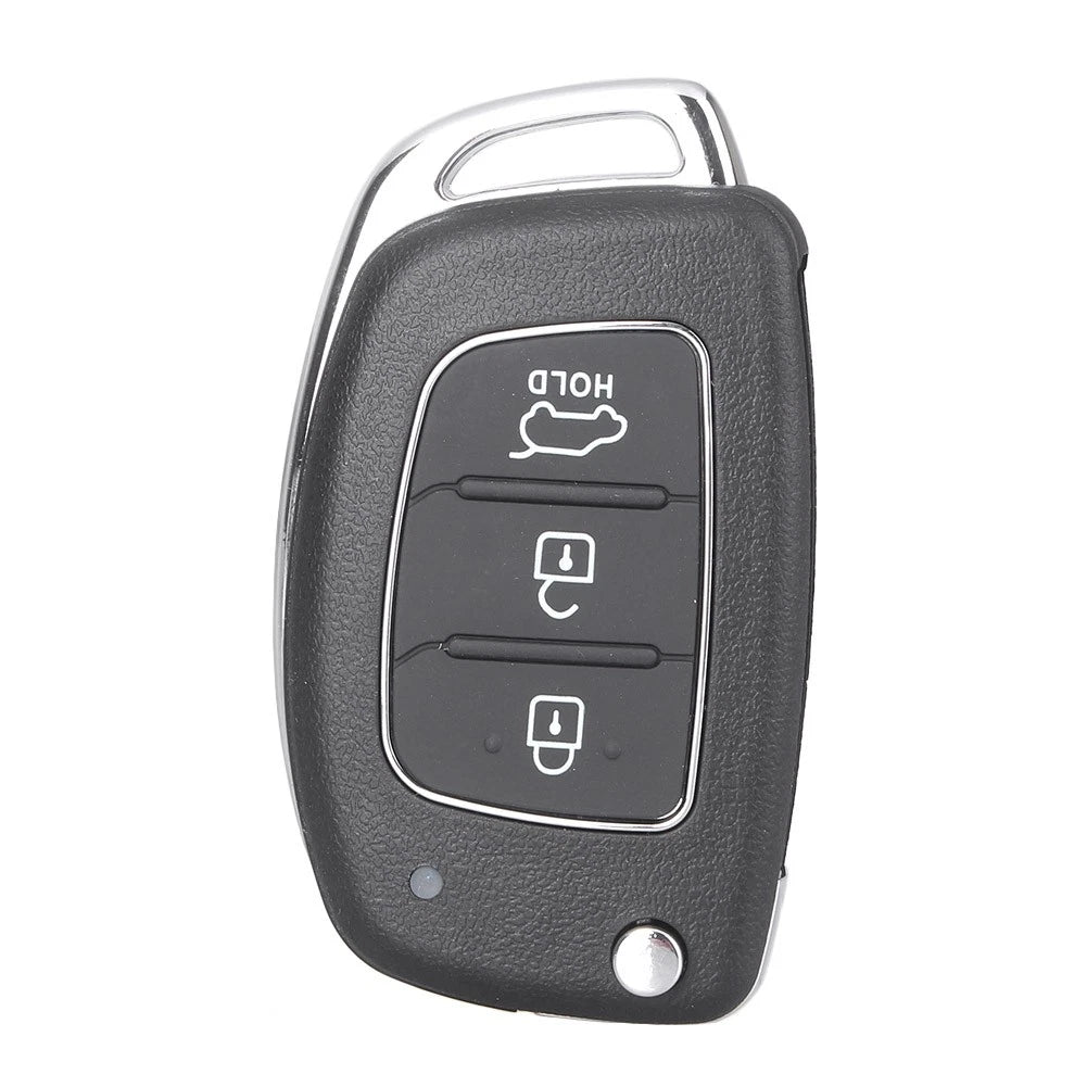 Flip Remote Key Fob Case Shell for 2013-2014 Hyundai Santa Fe (3 Buttons)