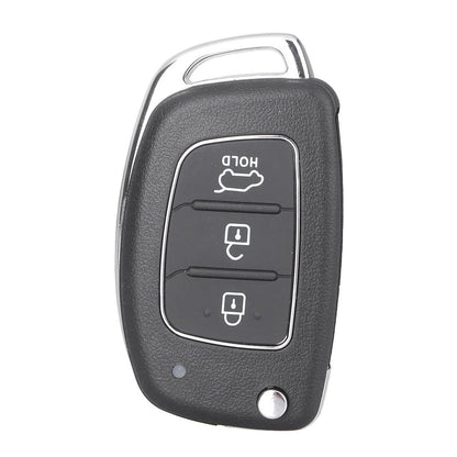 Flip Remote Key Fob Case Shell for 2013-2014 Hyundai Santa Fe (3 Buttons)