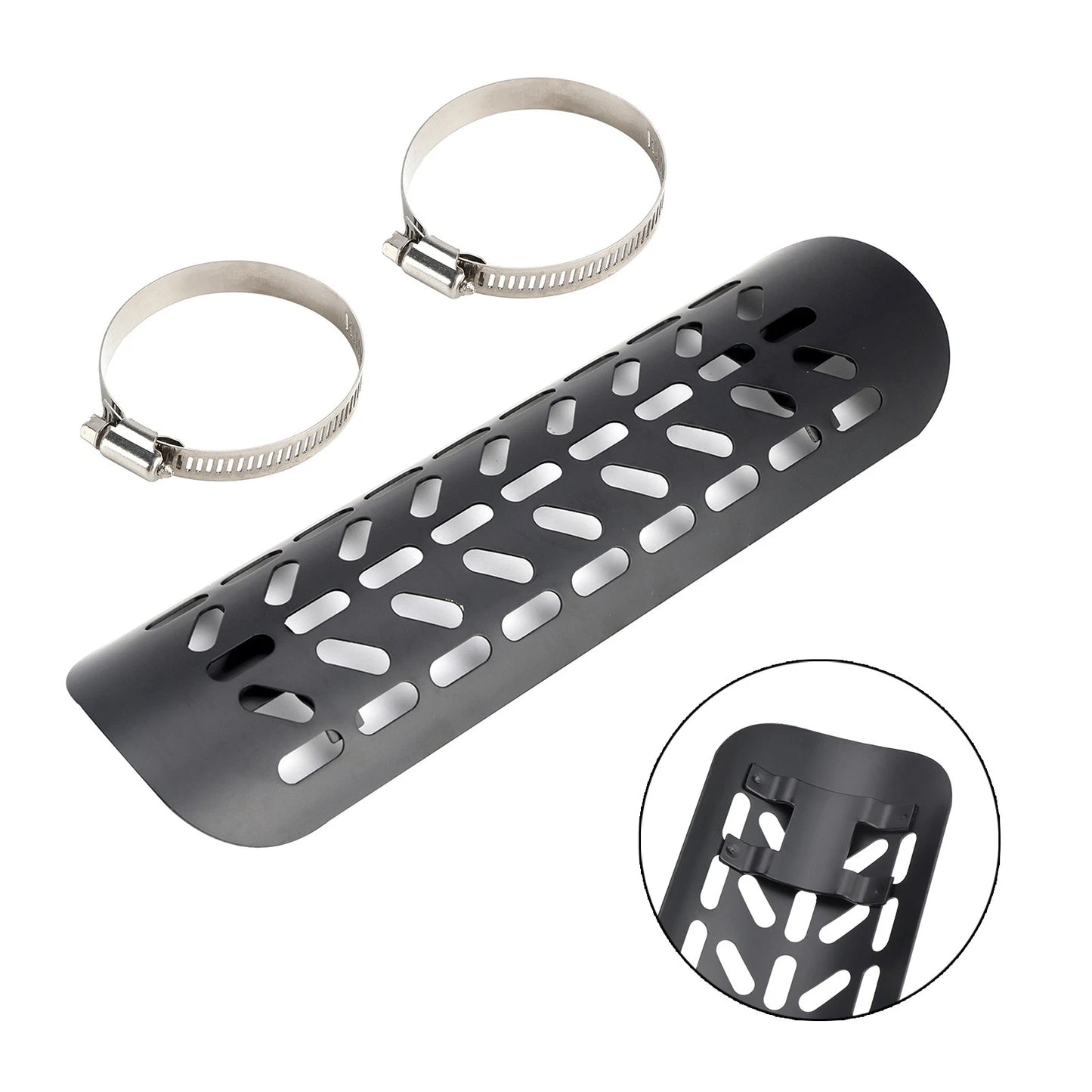 Exhaust Pipe Holder Cover for Motorcycle Schwarzb