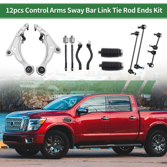 12pcs Front Suspension Control Arm Kit for Nissan Maxima (2000-2003)