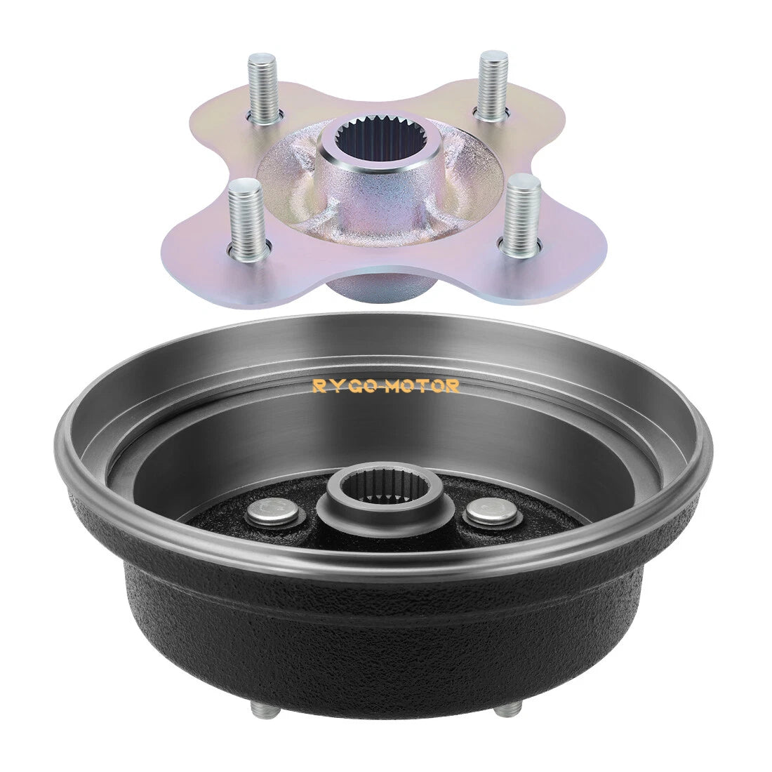Rear Wheel Axle Hub & Brake Drum for Yamaha Timberwolf 250 YFB250 (1992–1993)