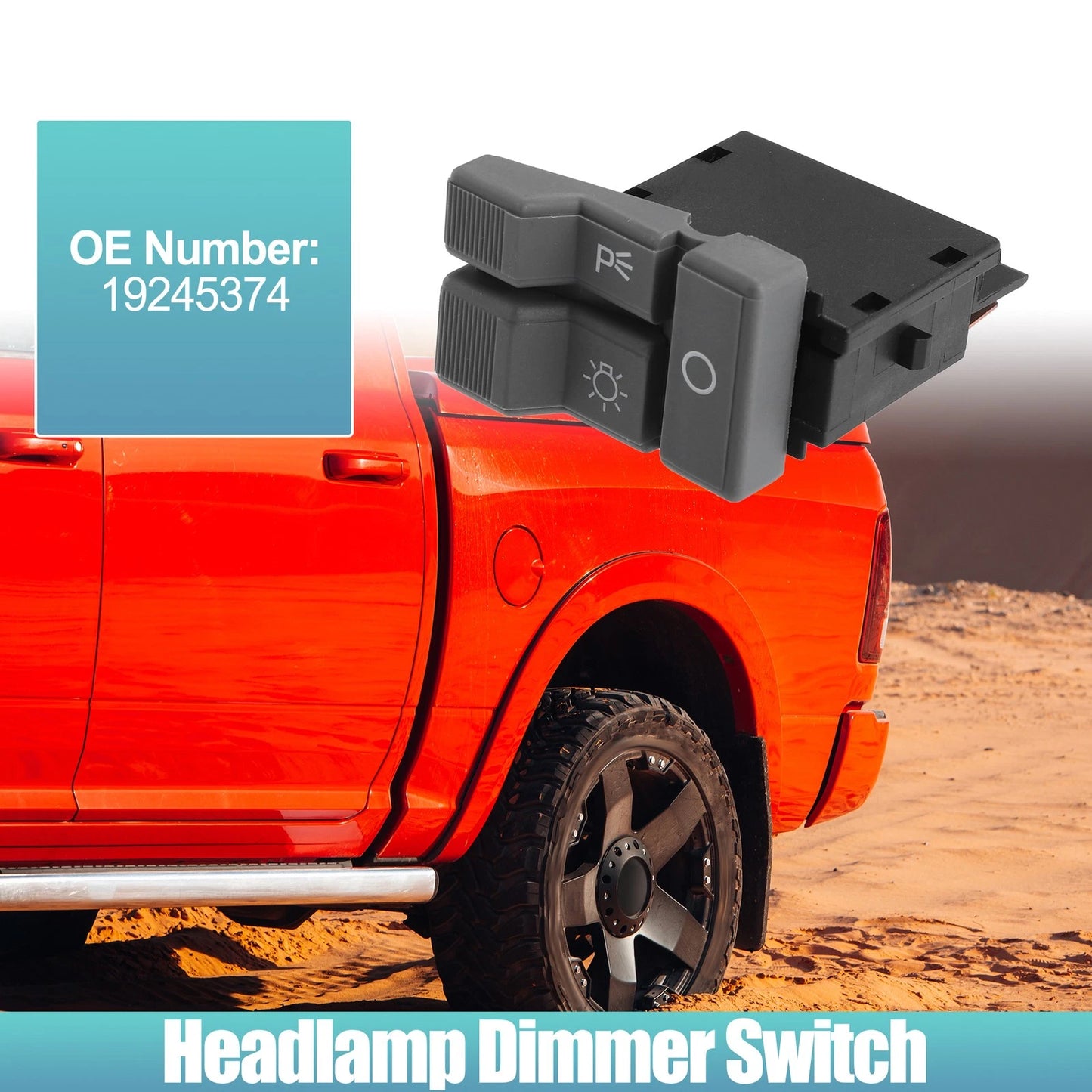 Headlight Switch for Chevy Copper Tone Black Gray
