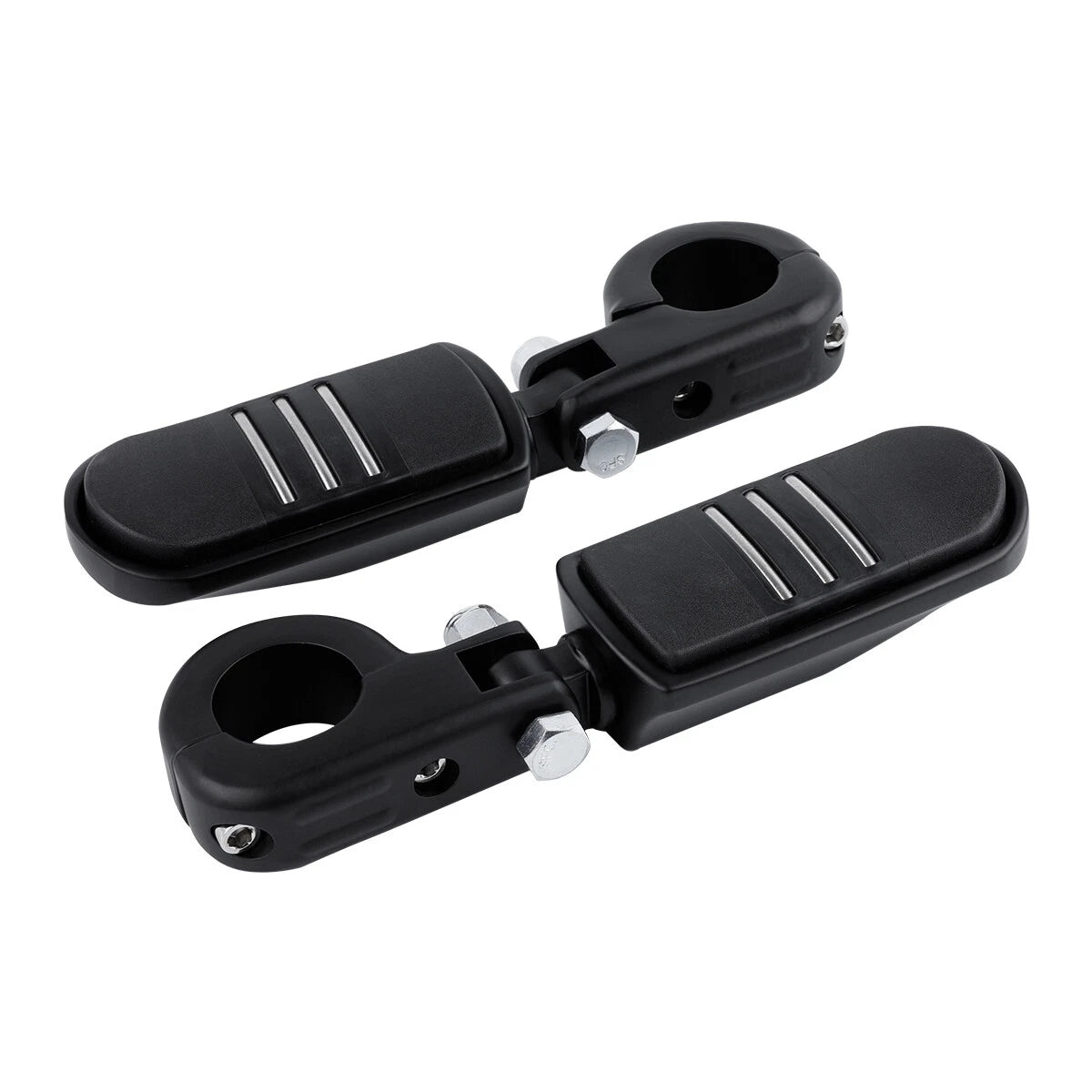 Matte Black 1.25" Highway Bar Footpegs for Harley Sportster XL 883 1200 (2004-2023)