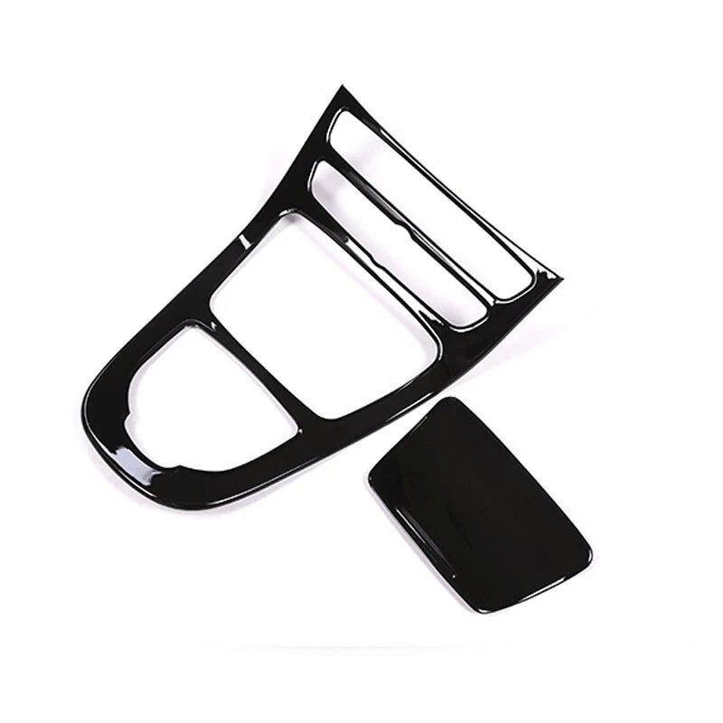 Piano Black Console Gear Shift Cover Trim Fit for Benz E-Class W213 2016-2018