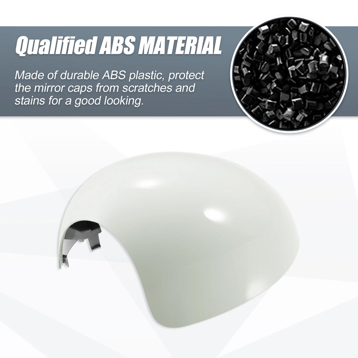 Left Side Mirror Cover Cap White for BMW Mini Clubman R55 R57 (2007-2014)