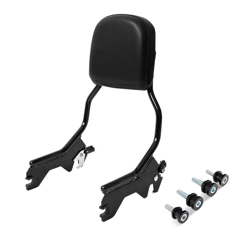 Black Sissy Bar Backrest Docking Hardware for Harley Heritage Classic (18-25)