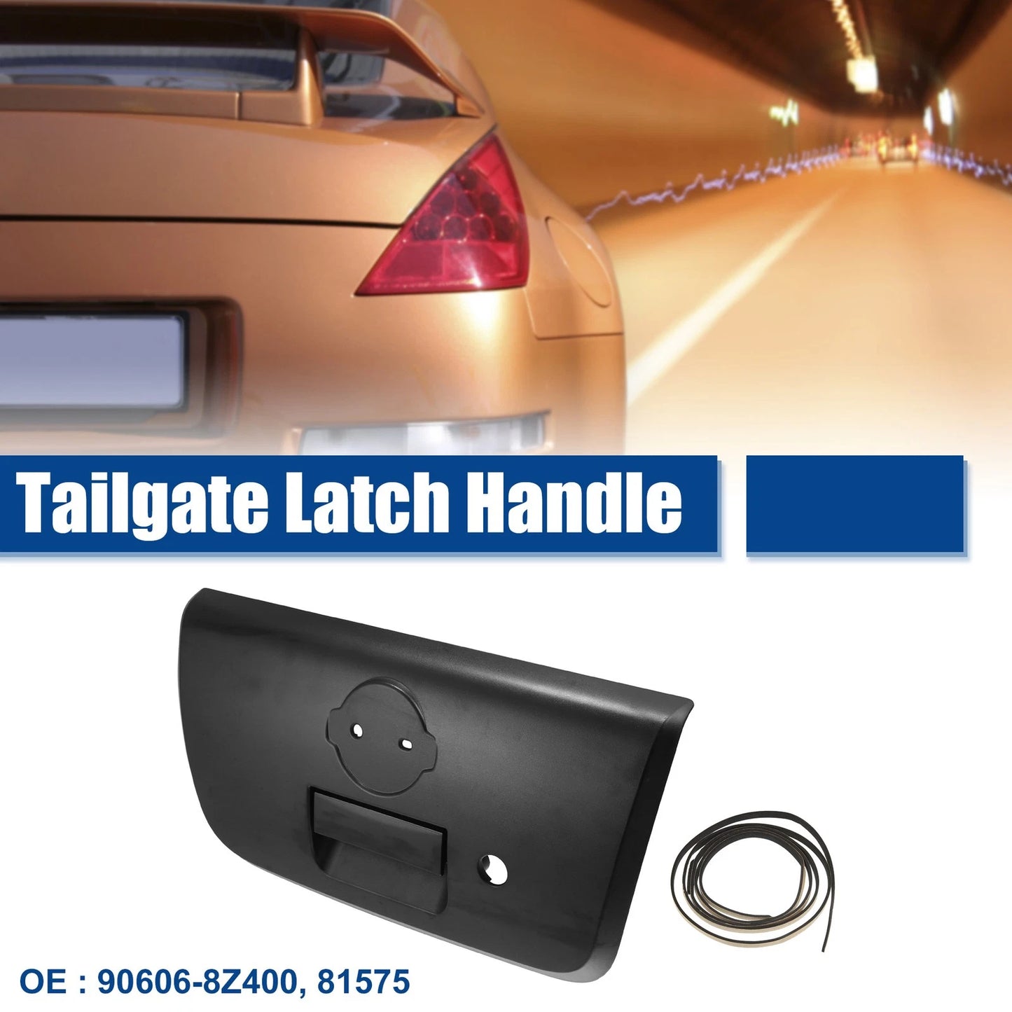 Rear Door Liftgate Latch Handle with Bezel for Nissan Frontier (2005-2023)