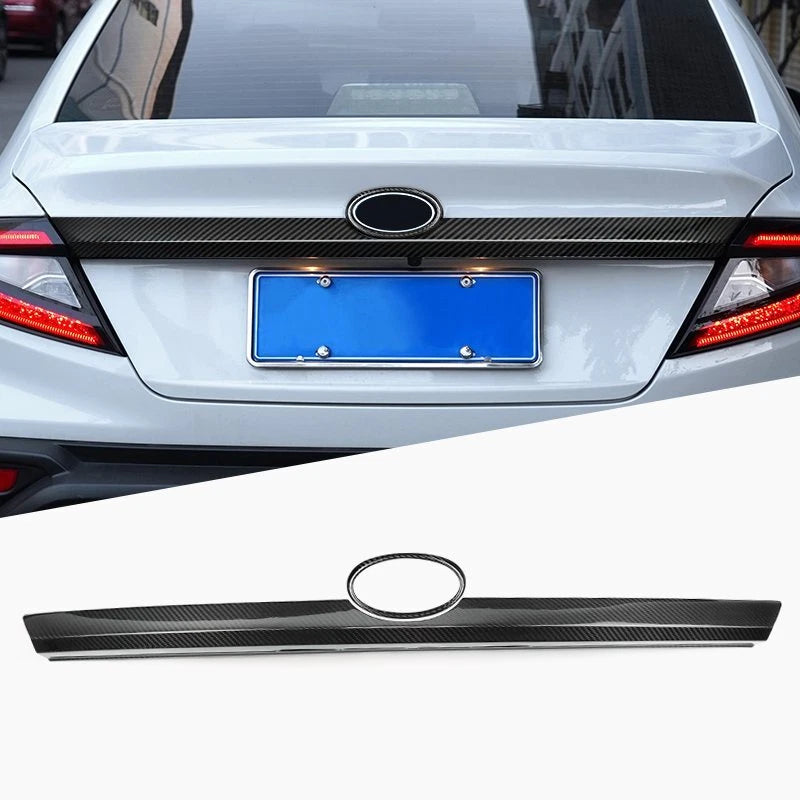Dry Carbon Fiber Trunk Emblem Cover Trim for Subaru WRX 2022-2023