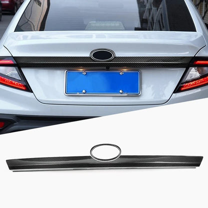 Dry Carbon Fiber Trunk Emblem Cover Trim for Subaru WRX 2022-2023