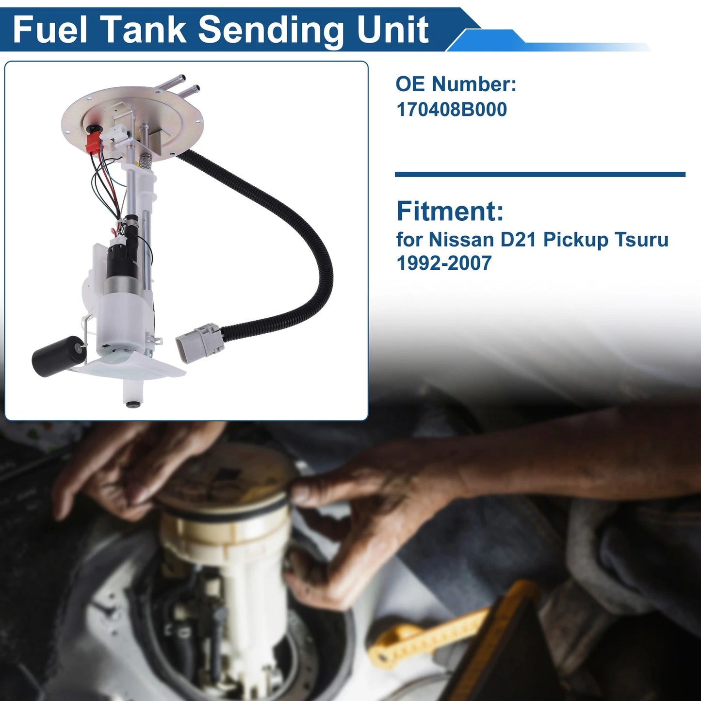 Fuel Level Sending Unit for Nissan D21 Pickup Tsuru (1992-2007)