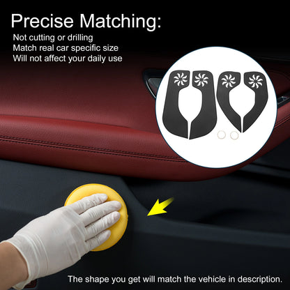 Car Door Anti Kick Pad Sticker Protector for Ford Escort (2015) - 1 Set