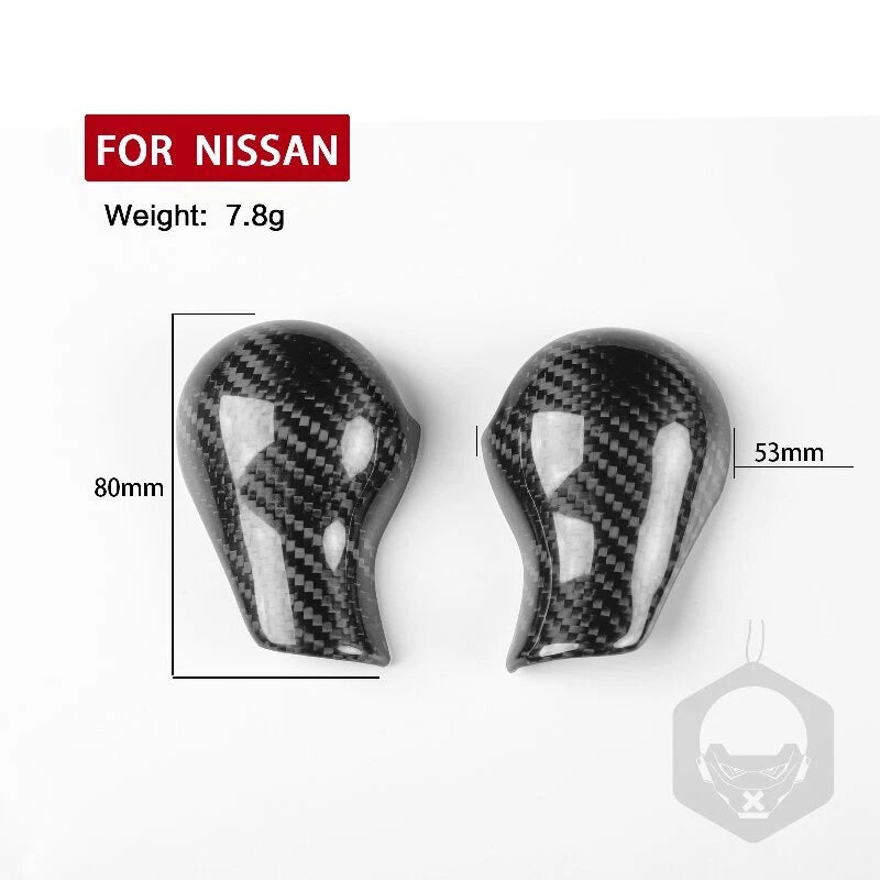 Real Carbon Fiber Gear Shift Knob Cover Trim fit for NISSAN 370z 2009-2018