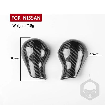 Real Carbon Fiber Gear Shift Knob Cover Trim fit for NISSAN 370z 2009-2018