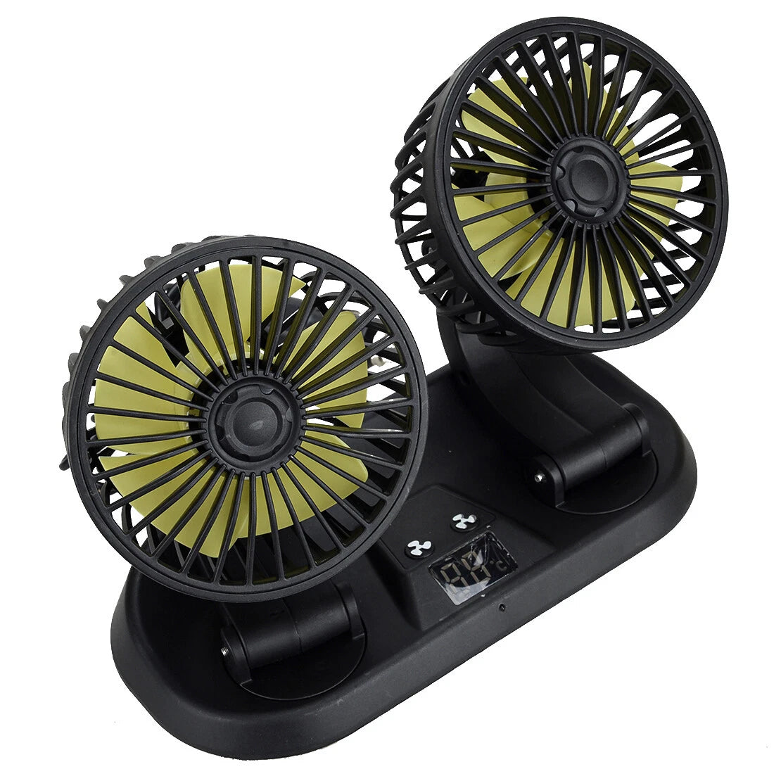 Dual Head Cooling Fan for Car Auto Dash & Lighter Socket