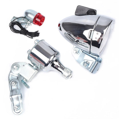 Dynamo Front Headlight for Bicycle - White Lamp (Durable)