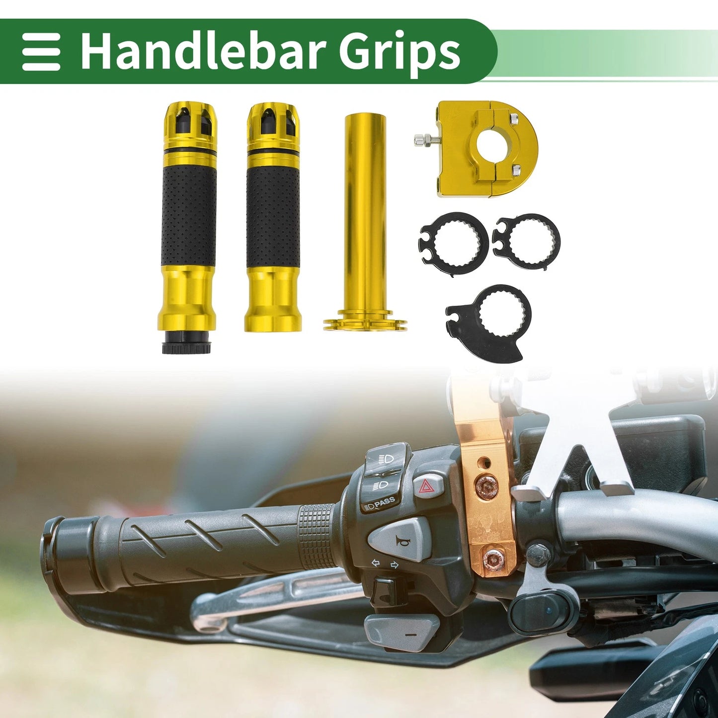 Hand Grips / Cover / Polka Dot Pattern for Motorcycle