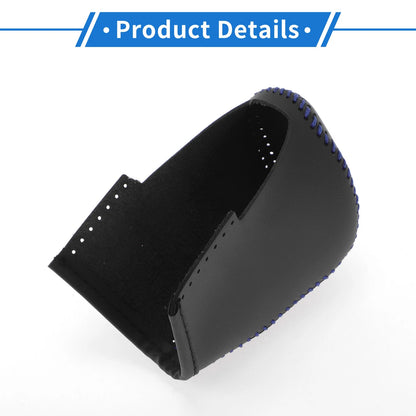 Car Gear Shift Knob Cover for Nissan Altima (2019-2024) Black Blue Faux Leather