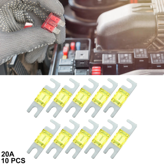 10 x 20A AFS Mini ANL Fuses for Car Truck Motorcycle