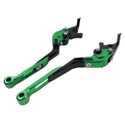 CNC Extendable Brake Clutch Levers for Yamaha YZF R1 (2009-2014) Green