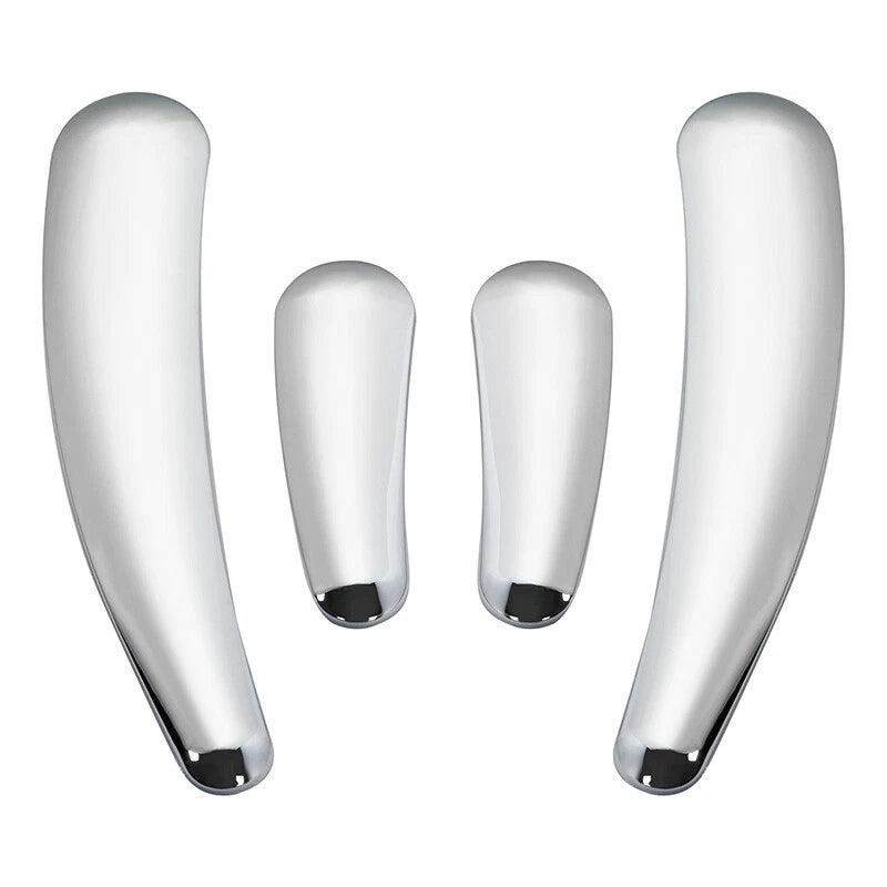 4x Chrome Swingarm Frame Inserts for Harley Softail FLSTF FLSTN (2008 - 2017)