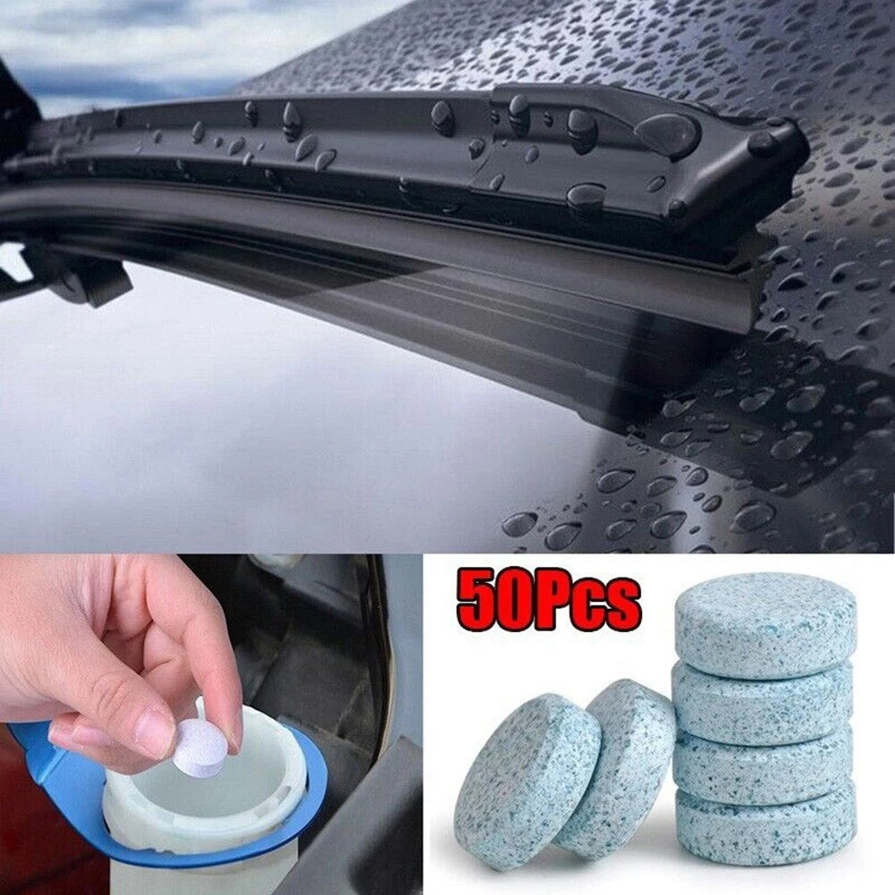Effervescent Tablets for Cleaning Plastic And Painted Surfaces Cars