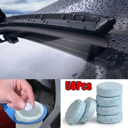 Effervescent Tablets for Cleaning Plastic And Painted Surfaces Cars