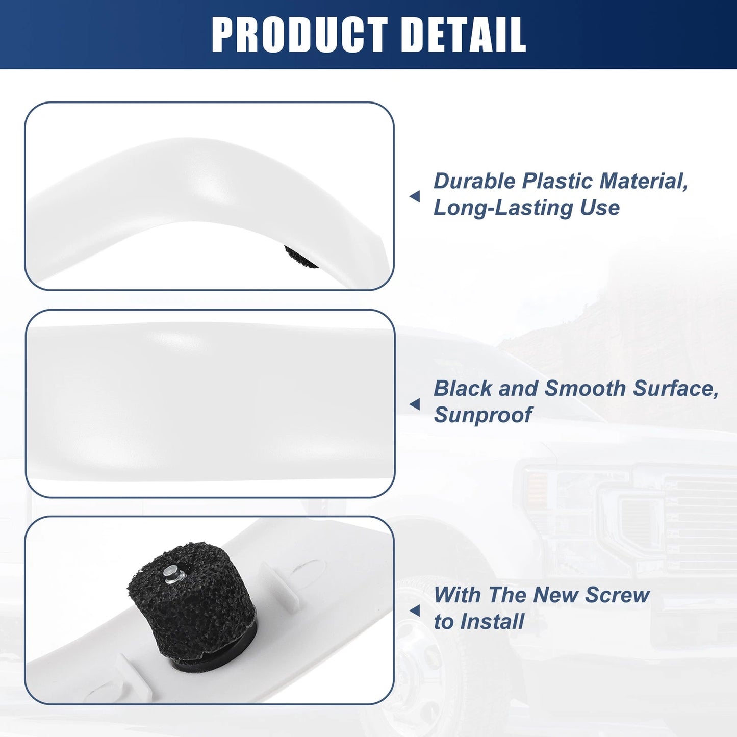 Left Right Pillar Decorative Covers for Ford F250 F350 F450 (1999-2007)