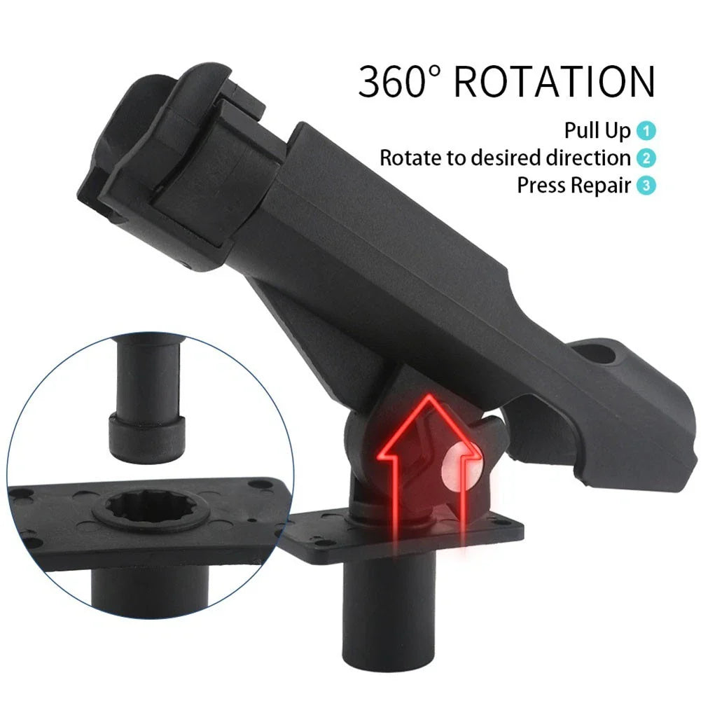 Fishing Rod Holder for Boat - Easy Install with Fixing Nuts