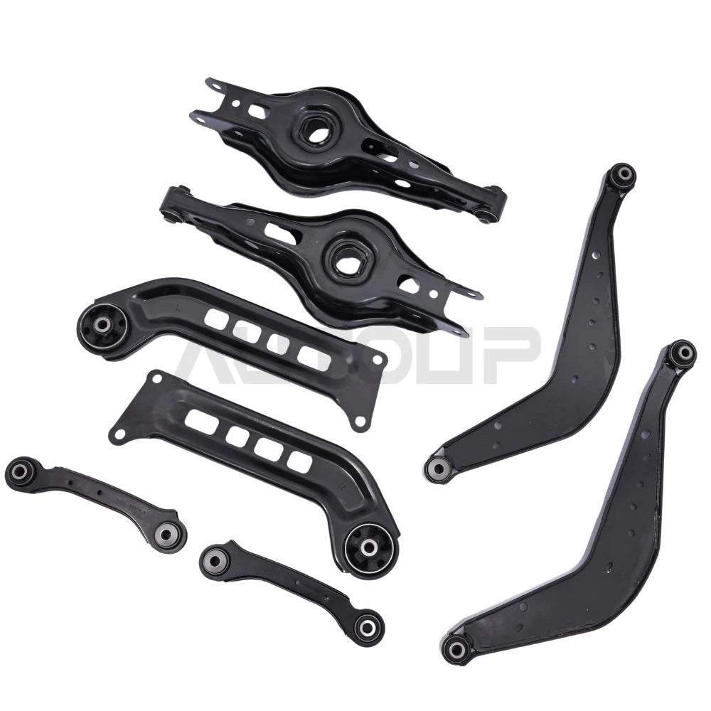 2x Upper & Lower Rear Control Arms w/ Bushings for Chevrolet Malibu (2016–2023)