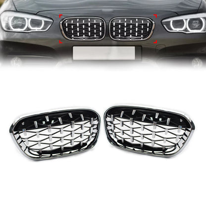Chrome Front Bumper Kidney Grille for BMW 1 Series F20 F21 (2011-2019)